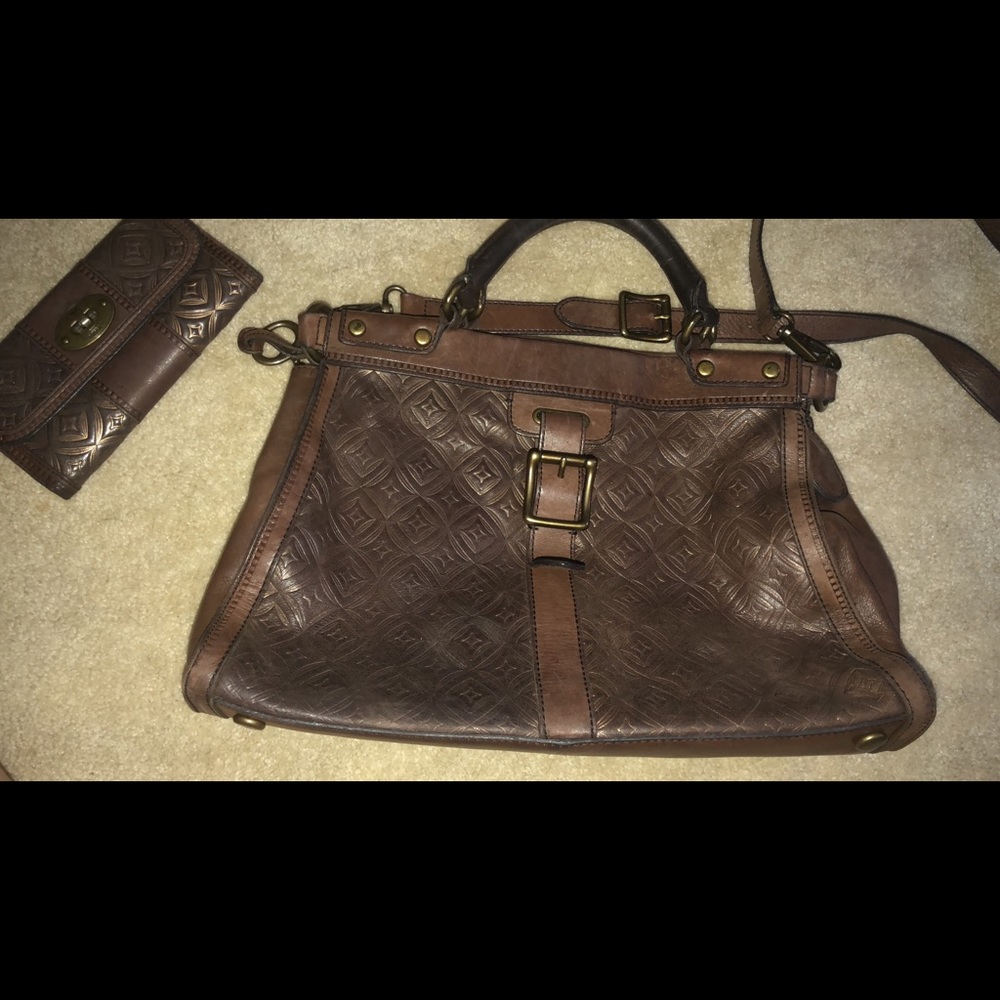 Fossil vrv embossed set with wallet